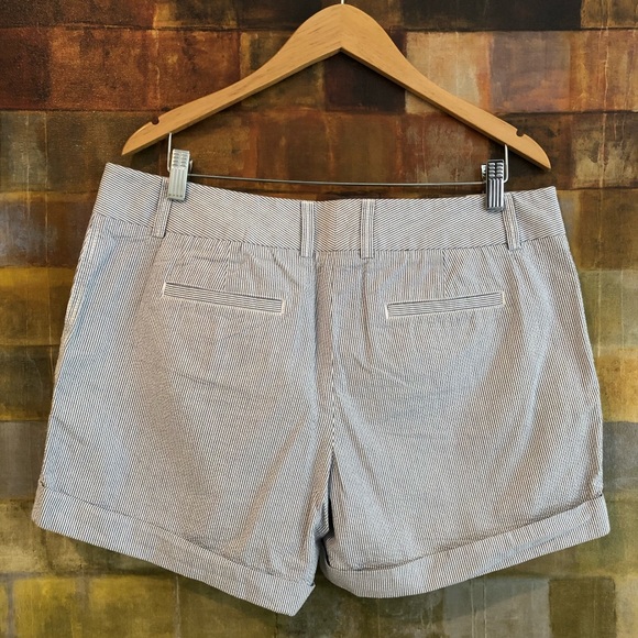J. CREW "City Fit" Seersucker 5” Shorts Sz 14 NWOT - Picture 2 of 8